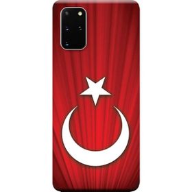 382 Samsung Galaxy S20 Plus SM-G985F Türk BayrağıBaskılı Silikon Kılıf