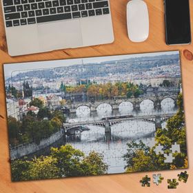 384943 Çek Cumhuriyeti Prag Göl 240 Parça Puzzle Yapboz