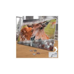 384945 Çit Arkasından Güzel Ceylan 240 Parça Puzzle Yapboz