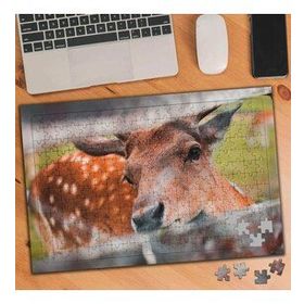 384945 Çit Arkasından Güzel Ceylan 240 Parça Puzzle Yapboz