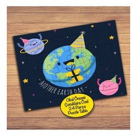 39 Mother Earth Day 24 Parça Çocuklara Özel Yapboz Tablo
