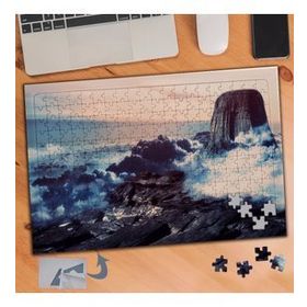 395 Dağ Bulutlar Mavi Gök 240 Parça Puzzle Yapboz Tablo
