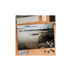 396 Göl Altında Taş Kayalıklar 240 Parça Puzzle Yapboz Tablo