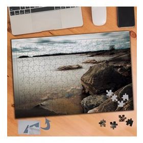 396 Göl Altında Taş Kayalıklar 240 Parça Puzzle Yapboz Tablo