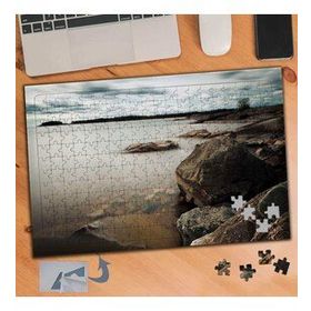 396 Göl Altında Taş Kayalıklar 240 Parça Puzzle Yapboz Tablo