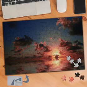 397 Gün Batımı Deniz Ve Bulutlar 240 Parça Puzzle Yapboz Tablo