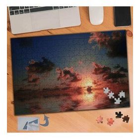 397 Gün Batımı Deniz Ve Bulutlar 240 Parça Puzzle Yapboz Tablo