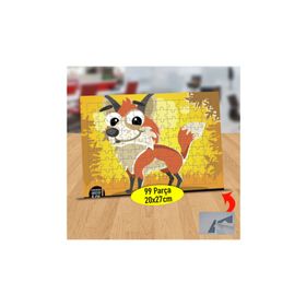 397 Sevimli İri Gözlü Köpekcik 99 Parça Puzzle Yapboz Tablo
