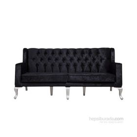 3A Mobilya 3 Kişilik Kapitone Modern Chesterfield Darkside Of Sofa