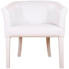 3A Mobilya Beyaz Oval Berjer