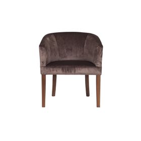 3A Mobilya Bitter Brown Oval Berjer