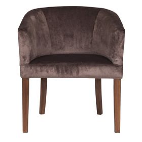 3A Mobilya Bitter Brown Oval Berjer