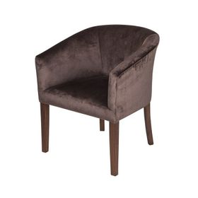 3A Mobilya Bitter Brown Oval Berjer