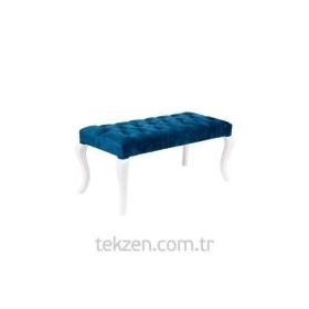 3A Mobilya Blue Kapitone Puf