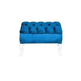 3A Mobilya Blue Kapitone Puf