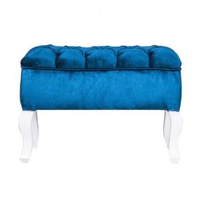 3A Mobilya Blue Kapitone Puf