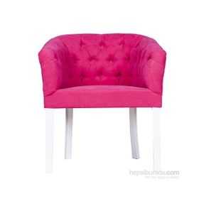 3A Mobilya Full Capitone Pink Fuşya Berjer