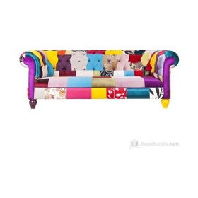 3a Mobilya GÖKKUŞAĞI PATCHWORK CHESTER Kanepe