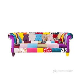 3a Mobilya GÖKKUŞAĞI PATCHWORK CHESTER Kanepe