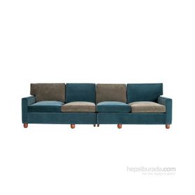 3A Mobilya Green Cosmo 4'lü Yeşil Kanepe