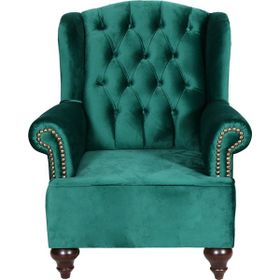 3A Mobilya Green Silk Berjer