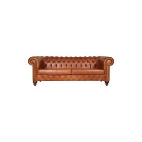3A Mobilya Hakiki Deri Nappa Chesterfield