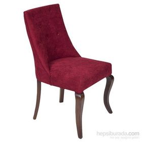 3A Mobilya Kapitone Lükens Bordo Sandalye