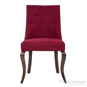 3A Mobilya Kapitone Lükens Bordo Sandalye