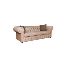 3A Mobilya Keten Chesterfield Kanepe