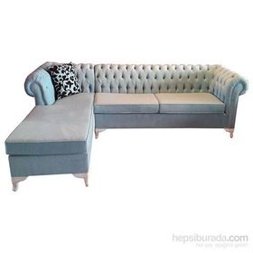 3A Mobilya L Kanepe Chesterfield