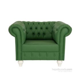 3A Mobilya Nature Chesterfield Yeşil Tekli Koltuk