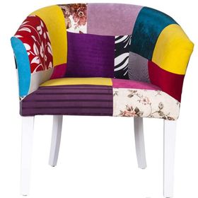 3A Mobilya Patchwork Oval Berjer