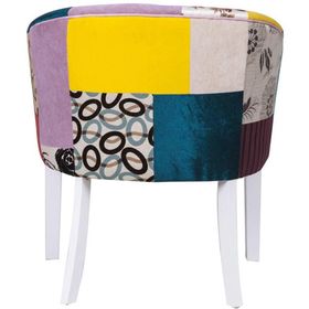 3A Mobilya Patchwork Oval Berjer