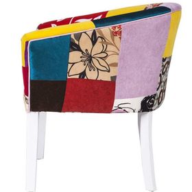 3A Mobilya Patchwork Oval Berjer