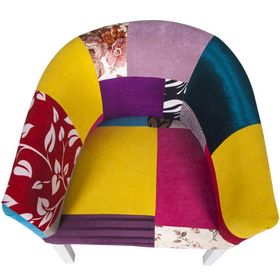 3A Mobilya Patchwork Oval Berjer
