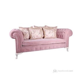 3A Mobilya Pink Dream Chesterfield Kanepe