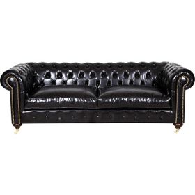 3A Mobilya Pullap Black Chesterfield