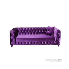 3A Mobilya Purple Dolca Vita Mor Chesterfield