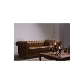 3A Mobilya Real Leather Chesterfield