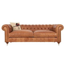 3A Mobilya Real Leather Chesterfield