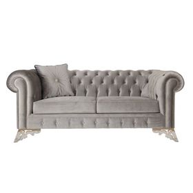 3A Mobilya Silver Chesterfield