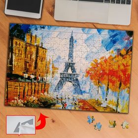 3AD00 Eyfel Kulesi Yağlı Boya 240 Parça Puzzle Yapboz Tablo