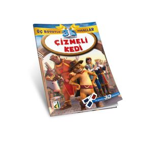 3BM 5 Çizmeli Kedi 3D Gözlük ile Damla Yayınevi