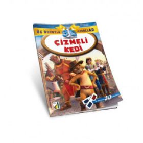 3BM 5 Çizmeli Kedi 3D Gözlük ile Damla Yayınevi