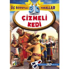 3BM 5 Çizmeli Kedi 3D Gözlük ile Damla Yayınevi