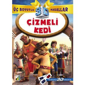 3BM 5 Çizmeli Kedi 3D Gözlük ile Damla Yayınevi