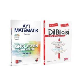 3d 2 Kitap Ayt Matematik Deneme ve Akm Dil Bilgisi Soru Bankası Seti