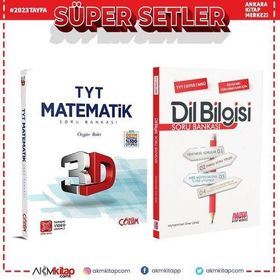 3d 2 Kitap Tyt Matematik ve Akm Dil Bilgisi Soru Bankası Seti