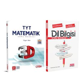 3d 2 Kitap Tyt Matematik ve Akm Dil Bilgisi Soru Bankası Seti