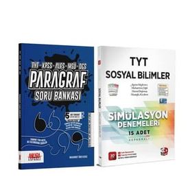 3d 2 Kitap Tyt Sosyal Bilimler Deneme ve Akm Paragraf Soru Bankası Seti